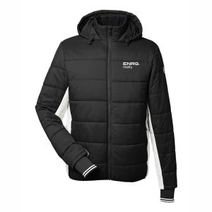Nautica - Nautical Mile Hooded Puffer Jacket - N17186 -Black Antique White