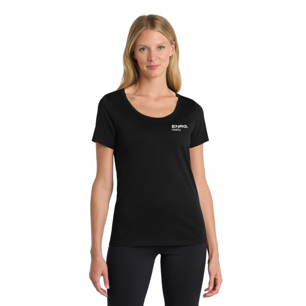Nike Women's Dri-FIT CottonPoly Scoop Neck Tee - Black