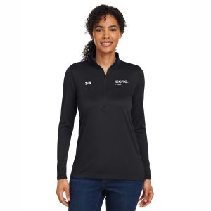 Under Armour Ladies' Team Tech Half-Zip - Black